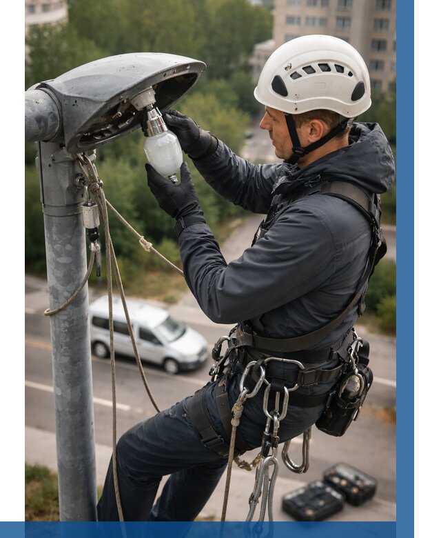 Замена ламп на высоте в Батайске от 2530 р. | ВЫСОТНИК-Бтс