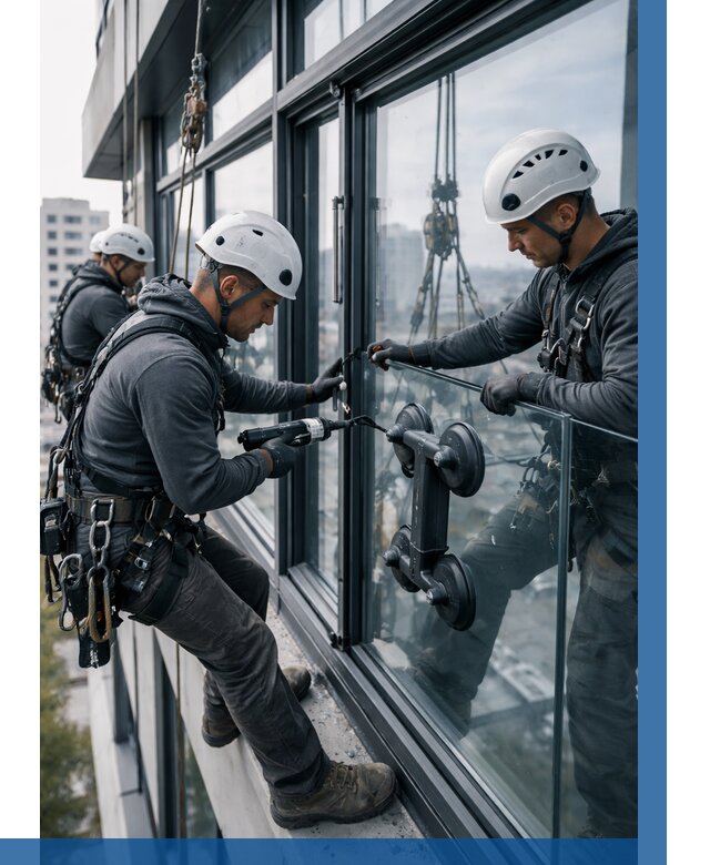 Витражное остекление зданий в Батайске от 3542 р. | ВЫСОТНИК-Бтс