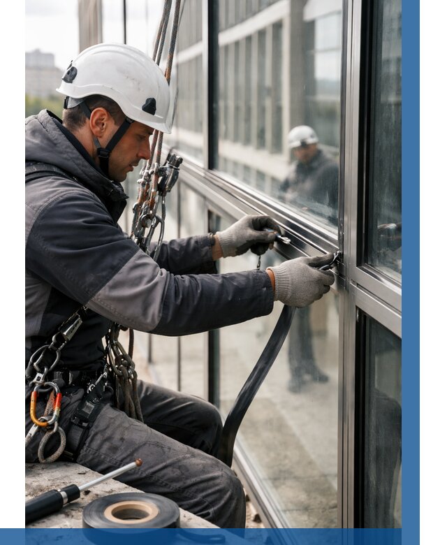 Ремонт витражных конструкций в Батайске от 3542 р. | ВЫСОТНИК-Бтс