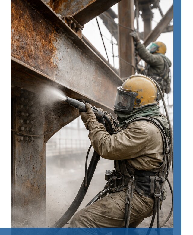 Пескоструйная очистка металлоконструкций в Батайске по 607 р.  ВЫСОТНИК-Бтс