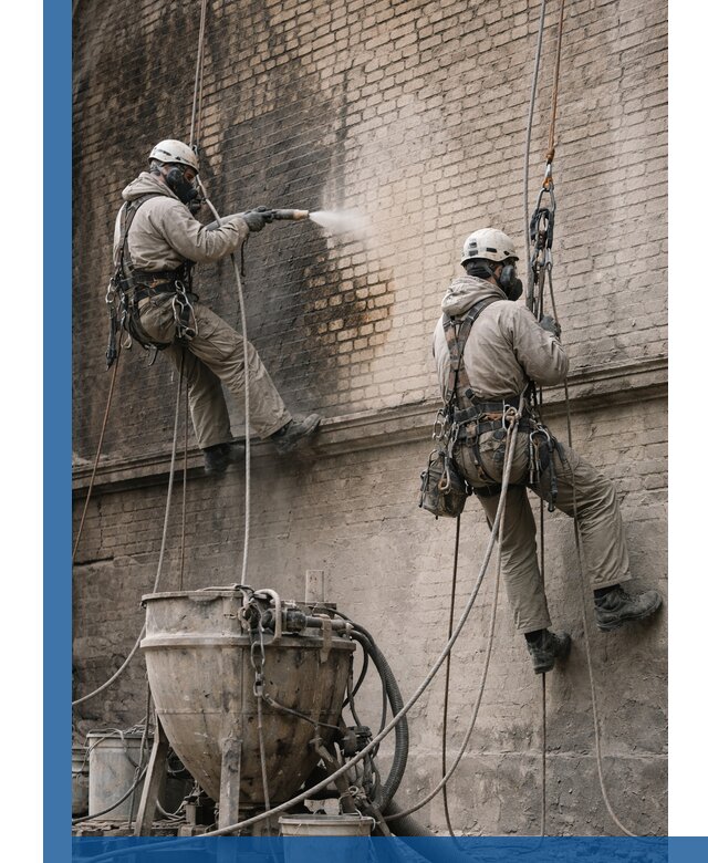 Пескоструйная очистка фасадов в Батайске профессионально