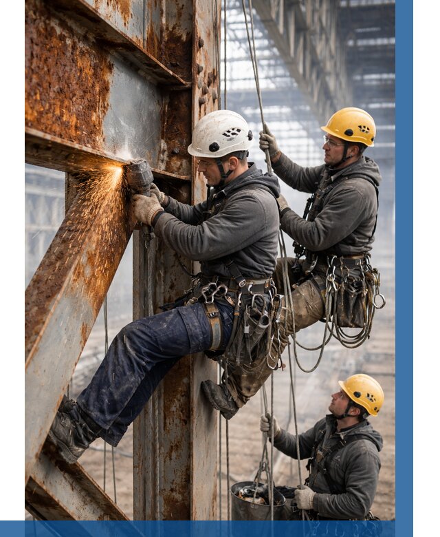 Зачистка металла от ржавчины в Батайске от 354 р. | ВЫСОТНИК-Бтс