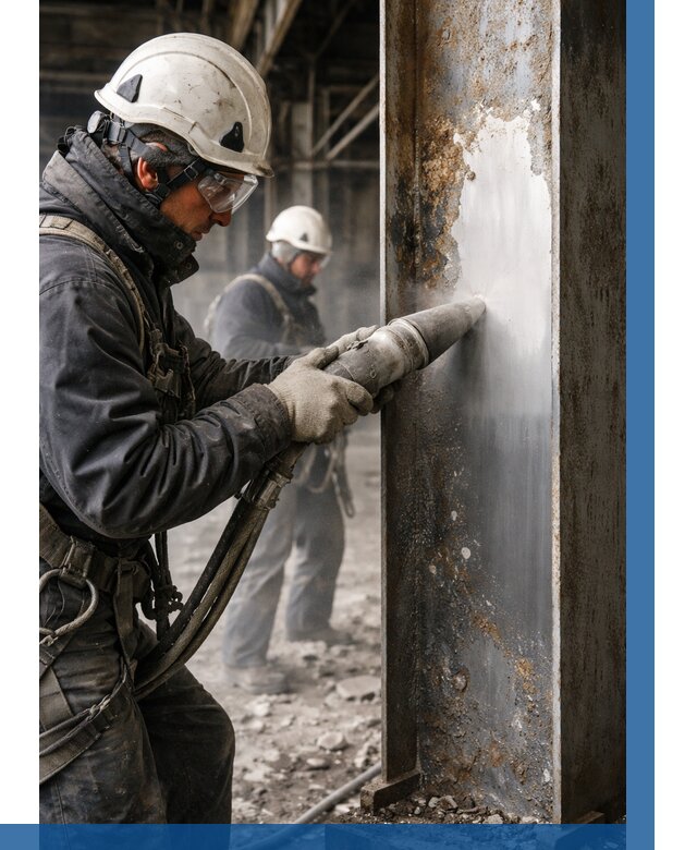 Удаление старой краски с металла в Батайске от 455 р. | ВЫСОТНИК-Бтс