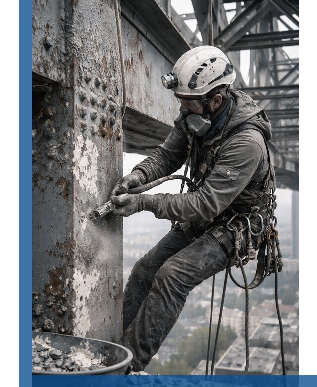 Удаление старой краски с металлических конструкций в Батайске