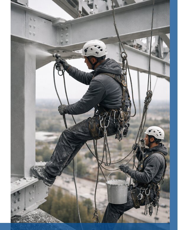 Покраска металлоконструкций на высоте в Батайске 354 р |ВЫСОТНИК-Бтс