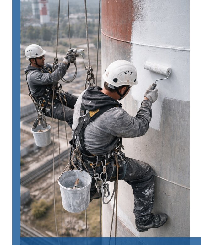Покраска дымовых труб в Батайске: антикоррозийная защита и восстановление