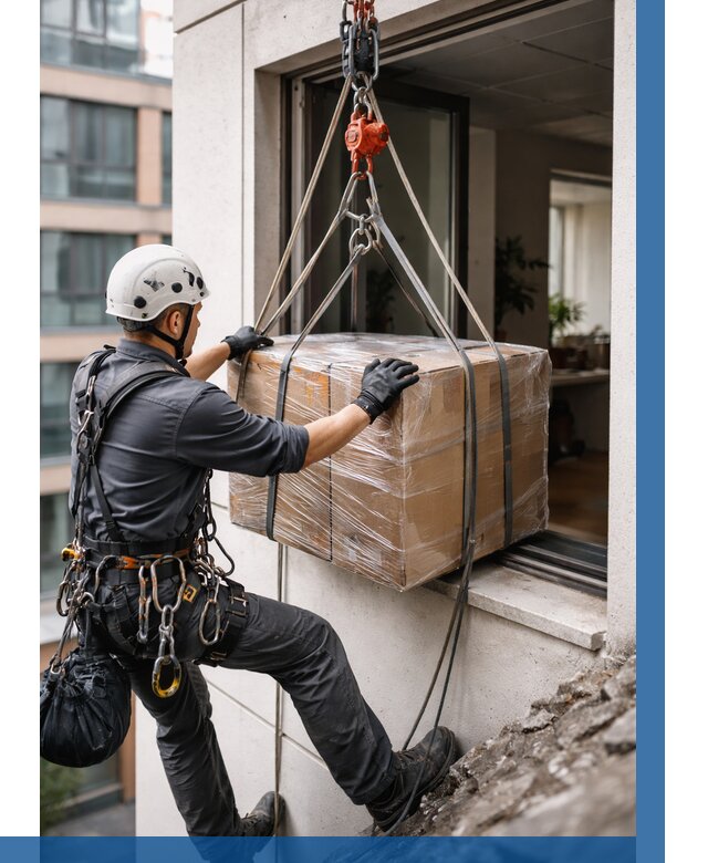 Подъем груза через окно в Батайске от 4554 р. | ВЫСОТНИК-Бтс