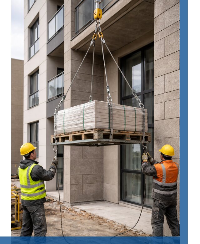 Подъем керамогранита на этаж в Батайске от 3542 р. | ВЫСОТНИК-Бтс