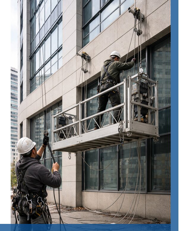 Монтаж и подъем фасадной люльки в Батайске от 12145 р. | ВЫСОТНИК-Бтс