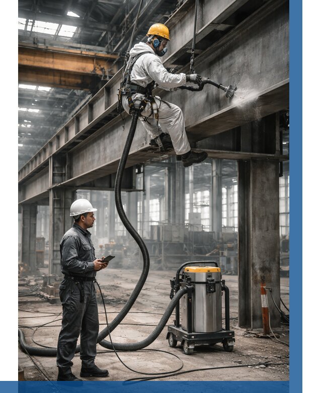 Обеспыливание конструкций в цехе в Батайске от 4251 р. | ВЫСОТНИК-Бтс