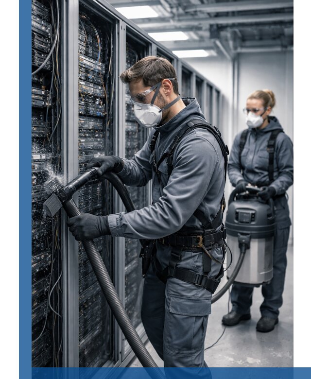 Обеспыливание серверной комнаты в Батайске, профессиональная очистка