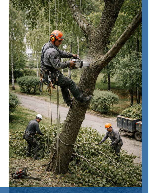 Кронирование деревьев в Батайске от 6579 р. | ВЫСОТНИК-Бтс