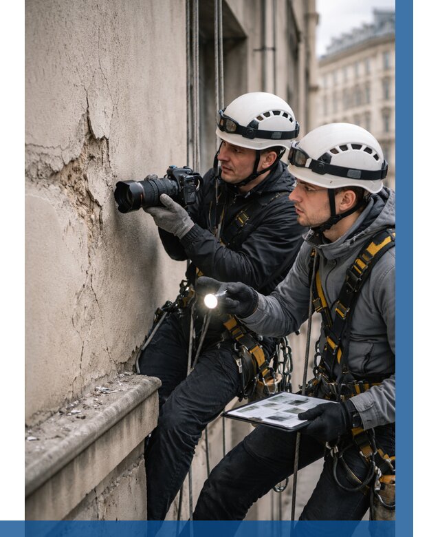 Фотофиксация дефектов фасада в Батайске от 4554 р. | ВЫСОТНИК-Бтс