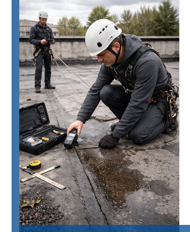 Обследование кровли на протечки и выявление дефектов в Батайске